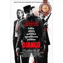 DJANGO UNCHAINED 2012 TARANTINO ORIGINAL CINEMA MOVIE FILM PRINT PREMIUM POSTER