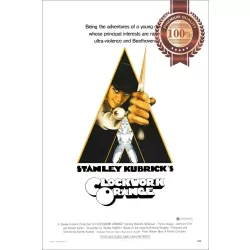 A CLOCKWORK ORANGE 1971 70s ORIGINAL OFFICIAL CINEMA MOVIE PRINT PREMIUM POSTER