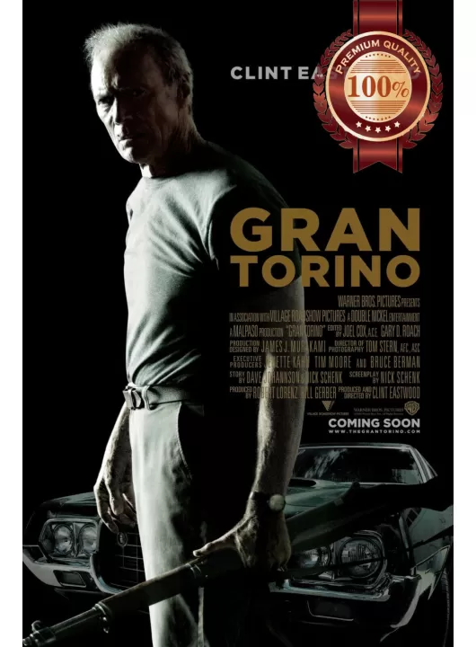 GRAN TORINO 2008 CLINT OFFICIAL ORIGINAL CINEMA FILM MOVIE PRINT PREMIUM POSTER GRAN TORINO 2008 CLINT OFFICIAL ORIGINAL CINEMA FILM MOVIE PRINT PREMIUM POSTER