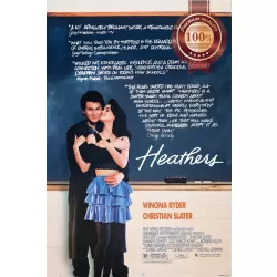 HEATHERS 1989 80s ORIGINAL OFFICIAL CINEMA MOVIE FILM PRINT PREMIUM POSTER