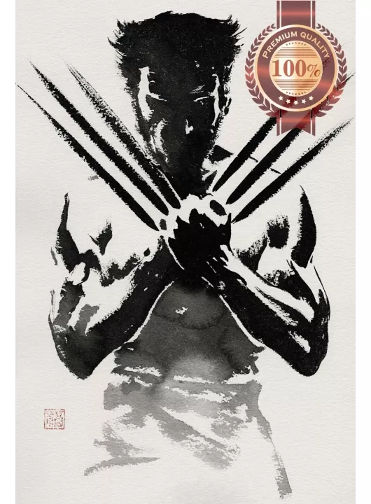 WOLVERINE X-MEN XMEN CLAWS ARTWORK FILM MOVIE WALL ART PRINT PREMIUM POSTER WOLVERINE X-MEN XMEN CLAWS ARTWORK FILM MOVIE WALL ART PRINT PREMIUM POSTER
