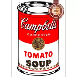 ANDY WARHOL CAMPBELLS TOMATO CAN SOUP PAINTING WALL ART PRINT PREMIUM POSTER