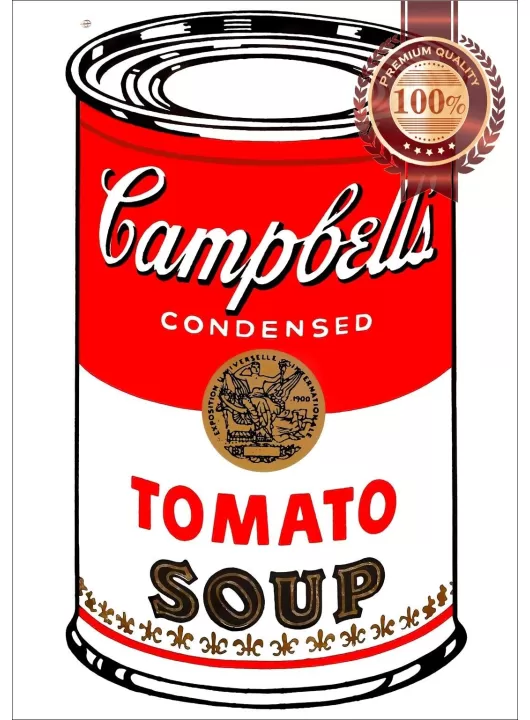 ANDY WARHOL CAMPBELLS TOMATO CAN SOUP PAINTING WALL ART PRINT PREMIUM POSTER