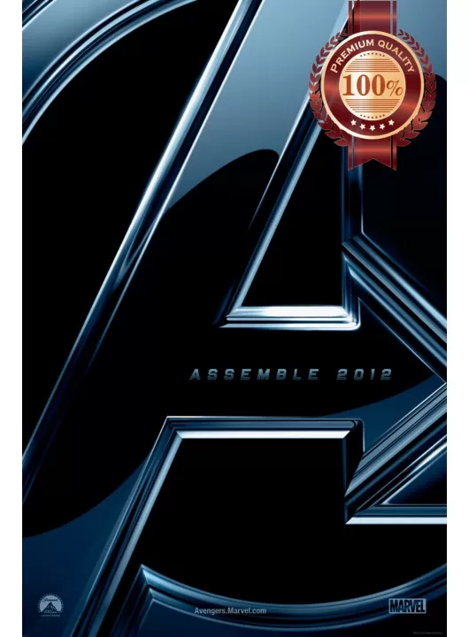 THE AVENGERS TEASER A ASSEMBLE ORIGINAL CINEMA MOVIE PRINT PREMIUM POSTER