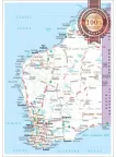 WESTERN AUSTRALIA WA STATE ROADS MAP OF AUS WALL CHART PRINT PREMIUM POSTER WESTERN AUSTRALIA WA STATE ROADS MAP OF AUS WALL CHART PRINT PREMIUM POSTER