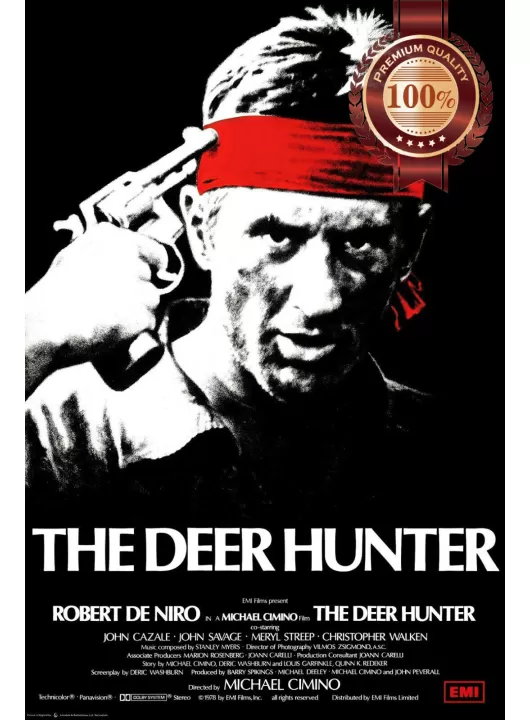 THE DEER HUNTER 1978 70s ORIGINAL OFFICIAL CINEMA MOVIE PRINT PREMIUM POSTER THE DEER HUNTER 1978 70s ORIGINAL OFFICIAL CINEMA MOVIE PRINT PREMIUM POSTER