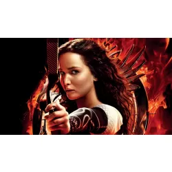 LARGE KATNISS EVERDEEN CATCHING FIRE HUNGER GAMES WALL ART PRINT PREMIUM POSTER