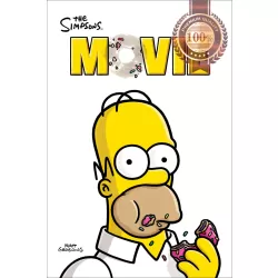 THE SIMPSONS MOVIE 2007 HOMER DONUT ORIGINAL TEASER MOVIE PRINT PREMIUM POSTER