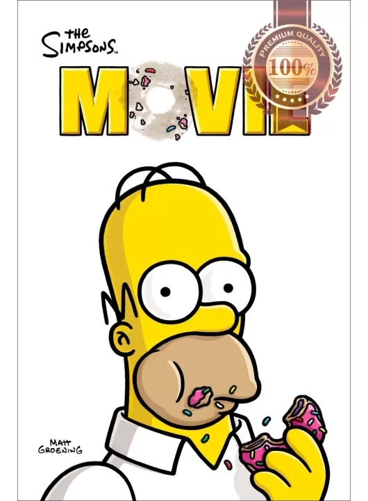 THE SIMPSONS MOVIE 2007 HOMER DONUT ORIGINAL TEASER MOVIE PRINT PREMIUM POSTER THE SIMPSONS MOVIE 2007 HOMER DONUT ORIGINAL TEASER MOVIE PRINT PREMIUM POSTER