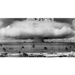 HUGE PREMIUM ATOMIC BOMB TEST WAR MILITARY MAN CAVE PICTURE ART PRINT POSTER