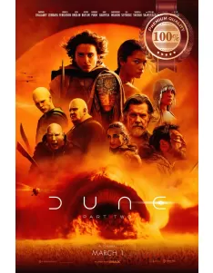 DUNE PART 2 CAST 2024 THEATRICAL ORIGINAL MOVIE CINEMA PRINT PREMIUM POSTER