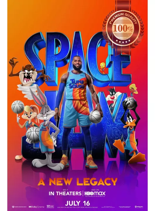 SPACE JAM A NEW LEGACY 2021 ORIGINAL OFFICIAL CINEMA MOVIE PRINT PREMIUM POSTER