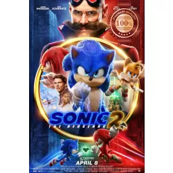 SONIC THE HEDGEHOG 2 2022 MAIN OFFICIAL CINEMA MOVIE FILM PRINT PREMIUM POSTER