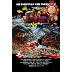 UNIVERSAL STUDIOS FLORIDA PROMO ORIGINAL OFFICIAL MOVIE PRINT PREMIUM POSTER