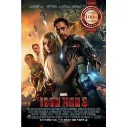 IRON MAN 3 THREE III IRONMAN FILM MOVIE ORIGINAL CINEMA PRINT PREMIUM POSTER