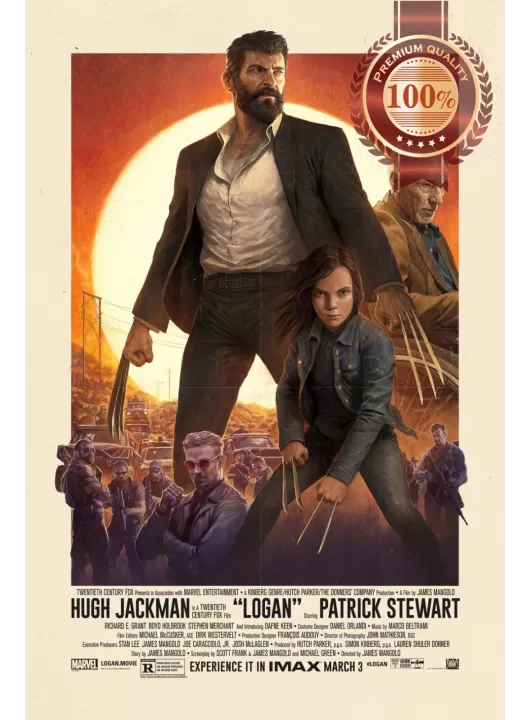 LOGAN PAINTING CHARACTERS 2017 ORIGINAL CINEMA MOVIE FILM PRINT PREMIUM POSTER LOGAN PAINTING CHARACTERS 2017 ORIGINAL CINEMA MOVIE FILM PRINT PREMIUM POSTER