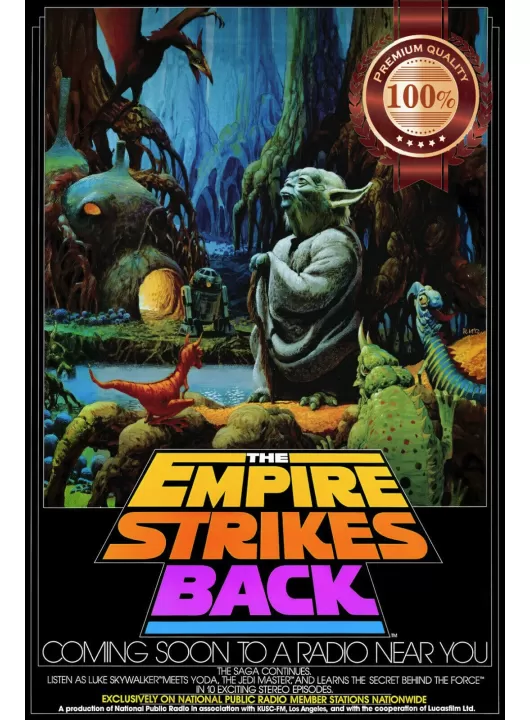 THE EMPIRE STRIKES BACK YODA ART STAR WARS CINEMA MOVIE PRINT PREMIUM POSTER THE EMPIRE STRIKES BACK YODA ART STAR WARS CINEMA MOVIE PRINT PREMIUM POSTER