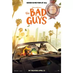 THE BAD GUYS 2022 TEASER ORIGINAL OFFICIAL CINEMA MOVIE PRINT PREMIUM POSTER