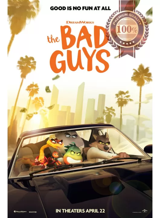 THE BAD GUYS 2022 TEASER ORIGINAL OFFICIAL CINEMA MOVIE PRINT PREMIUM POSTER THE BAD GUYS 2022 TEASER ORIGINAL OFFICIAL CINEMA MOVIE PRINT PREMIUM POSTER