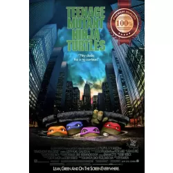 TEENAGE MUTANT NINJA TURTLES CLASSIC TMNT 90s 1990 MOVIE PRINT PREMIUM POSTER