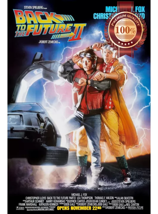BACK TO THE FUTURE 2 II TWO 1989 MOVIE ORIGINAL CLASSIC ART PRINT PREMIUM POSTER