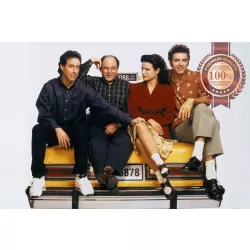 SEINFELD CAST ON CAR CHARACTERS OFFICIAL SERIES TV SHOW PRINT PREMIUM POSTER