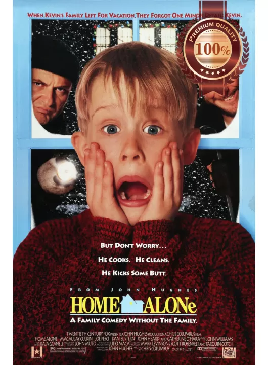 HOME ALONE 1990 90s OFFICIAL ORIGINAL CINEMA FILM MOVIE PRINT PREMIUM POSTER HOME ALONE 1990 90s OFFICIAL ORIGINAL CINEMA FILM MOVIE PRINT PREMIUM POSTER