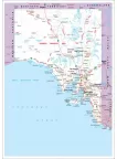 SOUTH AUSTRALIA SA STATE ROADS MAP OF AUS WALL CHART PRINT PREMIUM POSTER