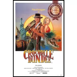 CROCODILE DUNDEE 1986 80s ORIGINAL OFFICIAL MOVIE FILM PRINT PREMIUM POSTER