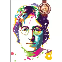 JOHN LENNON ABSTRACT PORTRAIT FACE BEATLES PAINTING ART PRINT PREMIUM POSTER
