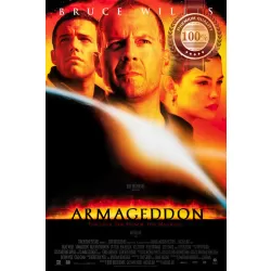 ARMAGEDDON 1998 90s ORIGINAL MOVIE CINEMA PRINT PREMIUM POSTER