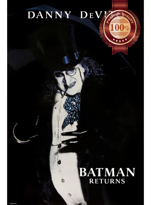 BATMAN RETURNS THE PENGUIN OFFICIAL ORIGINAL CINEMA MOVIE PRINT PREMIUM POSTER