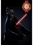 DARTH VADER STANDING WITH LIGHT SABER MOVIE WALL ART PRINT - PREMIUM POSTER