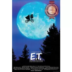 E.T THE EXTRA TERRESTRIAL MOON ET 80s ORIGINAL MOVIE CINEMA PRINT PREMIUM POSTER
