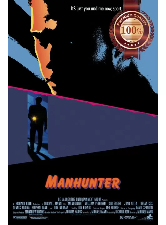 MANHUNTER 1986 80s OFFICIAL ORIGINAL CINEMA MOVIE FILM PRINT PREMIUM POSTER