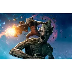 GUARDIANS OF THE GALAXY GROOT &amp; ROCKET MOVIE WALL ART PRINT PREMIUM POSTER