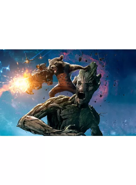 GUARDIANS OF THE GALAXY GROOT & ROCKET MOVIE WALL ART PRINT PREMIUM POSTER