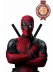 DEADPOOL CROSSED ARMS WHITE BACKGROUND MOVIE WALL ART PRINT - PREMIUM POSTER