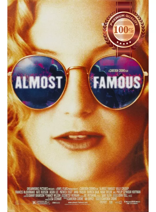 ALMOST FAMOUS GLASSES 1996 90s CINEMA MOVIE ORIGINAL PRINT PREMIUM POSTER ALMOST FAMOUS GLASSES 1996 90s CINEMA MOVIE ORIGINAL PRINT PREMIUM POSTER