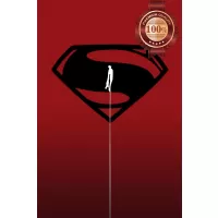 SUPERMAN MAN OF STEEL SUPER MAN MOVIE RED WALL ART PRINT - PREMIUM POSTER
