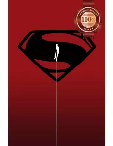 SUPERMAN MAN OF STEEL SUPER MAN MOVIE RED WALL ART PRINT - PREMIUM POSTER