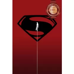 SUPERMAN MAN OF STEEL SUPER MAN MOVIE RED WALL ART PRINT - PREMIUM POSTER