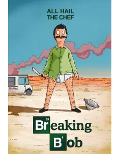 BREAKING BAD BOB'S BURGERS PARODY SHOW FUNNY WALL ART PRINT PREMIUM POSTER