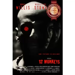12 MONKEYS TWELVE 1995 90s ORIGINAL CINEMA FILM MOVIE PRINT PREMIUM POSTER