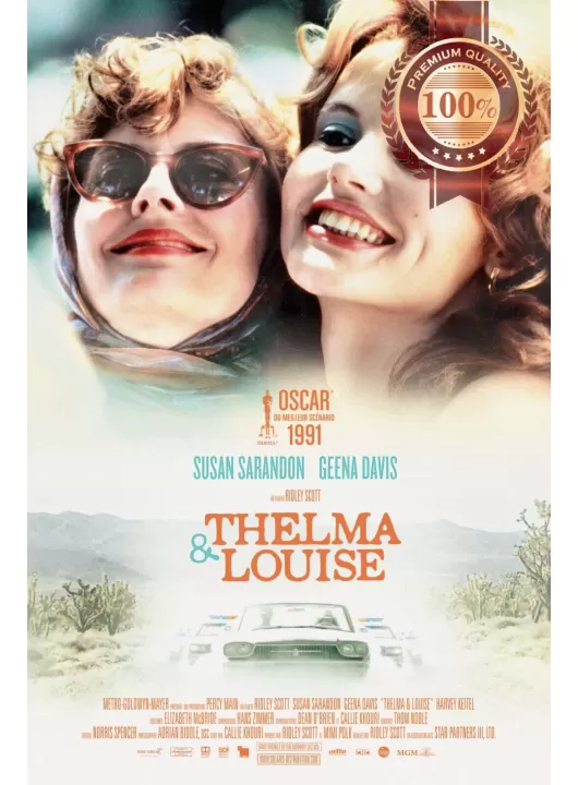 THELMA AND LOUISE 1991 90s ORIGINAL CINEMA MOVIE FILM PRINT PREMIUM POSTER