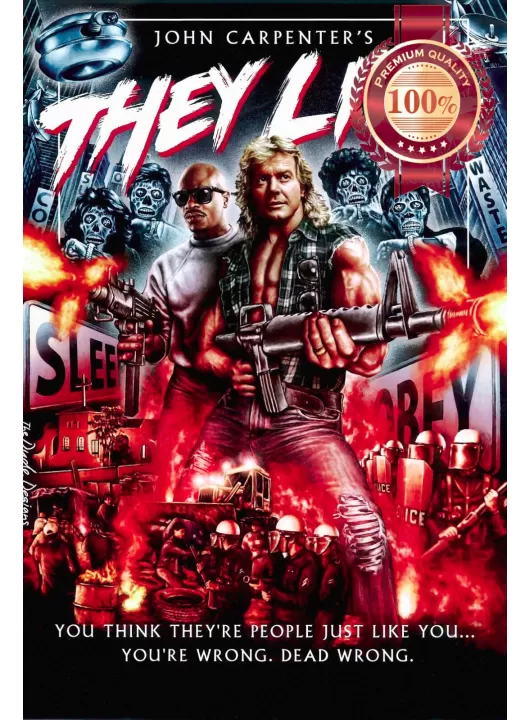 THEY LIVE ORIGINAL OFFICIAL JOHN CARPENTER FILM MOVIE PRINT PREMIUM POSTER THEY LIVE ORIGINAL OFFICIAL JOHN CARPENTER FILM MOVIE PRINT PREMIUM POSTER