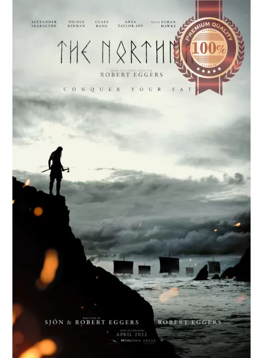 THE NORTHMAN 2022 V2 WATER SHIPS ORIGINAL CINEMA MOVIE FILM PRINT PREMIUM POSTER THE NORTHMAN 2022 V2 WATER SHIPS ORIGINAL CINEMA MOVIE FILM PRINT PREMIUM POSTER