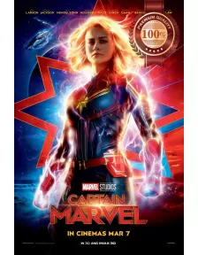 CAPTAIN MARVEL ORIGINAL OFFICIAL CINEMA IMAX MOVIE FILM PRINT PREMIUM POSTER
