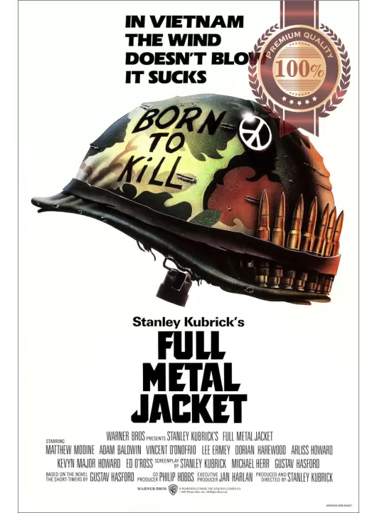 FULL METAL JACKET 1987 80s KUBRICK ORIGINAL CINEMA MOVIE PRINT PREMIUM POSTER FULL METAL JACKET 1987 80s KUBRICK ORIGINAL CINEMA MOVIE PRINT PREMIUM POSTER