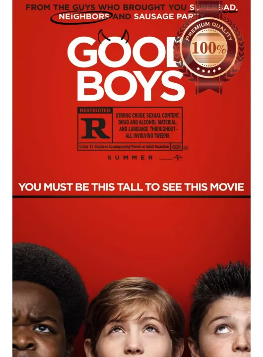 GOOD BOYS 2019 OFFICIAL ORIGINAL CINEMA MOVIE FILM PRINT PREMIUM POSTER